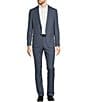 Color:Blue - Image 3 - Evan Extra Slim-Fit Houndstooth Suit Separates Dress Pants