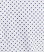 Color:White - Image 4 - Performance Stretch Slim Fit Medium Diamond Print Long Sleeve Woven Shirt