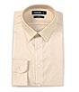 Color:Dark Candlelight - Image 1 - Slim Fit Non Iron Point Collar Solid Sateen Dress Shirt