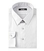 Color:Granite - Image 1 - Slim-Fit Point Collar Solid Sateen Dress Shirt