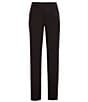 Color:Black - Image 2 - Wardrobe Essentials Alex Slim-Fit Knit Suit Separates Flat-Front Dress Pants