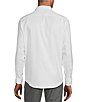 Color:White - Image 2 - Wardrobe Essentials Slim Fit Solid Stretch Twill Long Sleeve Woven Shirt