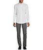 Color:White - Image 3 - Wardrobe Essentials Slim Fit Solid Stretch Twill Long Sleeve Woven Shirt