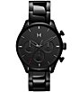Color:Black - Image 1 - Men's Airhawk Chronograph Black Stainless Steel Bracelet Watch