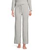 Color:Dove Grey - Image 1 - N by Natori Aura Heather Ribbed Knit Coordinating Lounge Pants