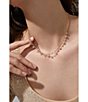 Color:Gold - Image 2 - 18K Gold Twilight CZ Shaky Crystal Collar Necklace