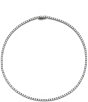 Color:Silver - Image 1 - 3mm CZ Tennis Crystal Collar Necklace