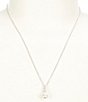 Color:Silver/Pearl/Crystal - Image 1 - Camila Pearl and CZ Crystal Drop Pendant Necklace