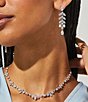 Color:Silver - Image 4 - Slider Crystal Choker Necklace