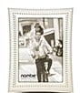 Color:Silver - Image 1 - Silver-Plated Bowed Side Beaded Picture Frame