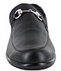 Color:Soft Black Leather - Image 4 - Bentu Leather Bit Buckle Loafers