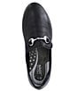 Color:Soft Black Leather - Image 5 - Bentu Leather Bit Buckle Loafers