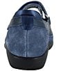 Color:Polar Sea Leather/Midnight Blue Suede/Soft Ink Lea - Image 3 - Kirei Mixed Leather Mary Jane Flats