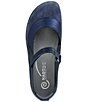 Color:Polar Sea Leather/Midnight Blue Suede/Soft Ink Lea - Image 6 - Kirei Mixed Leather Mary Jane Flats