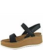 Color:Black - Image 3 - Meringue Banded Wedge Sandals