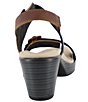 Color:Brown/Black/Beige - Image 2 - Mode Ankle Strap Sandals