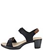 Color:Brown/Black/Beige - Image 3 - Mode Ankle Strap Sandals