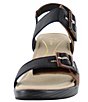 Color:Brown/Black/Beige - Image 4 - Mode Ankle Strap Sandals