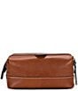 Color:Tan - Image 2 - Nash For Men Heritage Leather Travel Kit