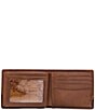 Color:Chestnut - Image 3 - Nash Palermo Flip Passcase Leather Wallet