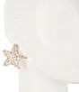 Color:Gold/Crystal - Image 2 - Starfish XL Crystal Stud Earrings
