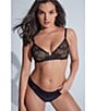 Color:Black/Glow - Image 4 - Bliss Allure Unlined Underwire Bra