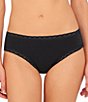 Color:Black - Image 2 - Bliss Girl Lace Trim Brief Panty 3-Pack