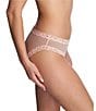 Color:Seashell - Image 3 - Feathers Low Rise Hipster Lace Panty
