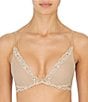 Color:Cafe - Image 1 - Feathers Maternity Plunging Contour Bra