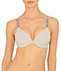 Color:Linen/Mineral - Image 1 - Pure Luxe Seamless Full-Busted Underwire U-Back Contour T-Shirt Bra