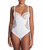 Color:White - Image 1 - Statement Full Fit Underwire Bodysuit