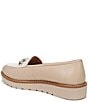 Color:Coastal Tan Warm White - Image 4 - Adiline-Bit Leather Slip-On Lightweight Loafers