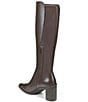 Color:Oxford Brown - Image 4 - Axel 2 Weatherproof Leather Block Heel Tall Boots