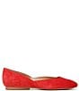 Color:Crantini Red - Image 2 - Cody Suede Casual Ballet Flats