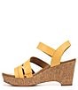 Color:Daffodil - Image 5 - Cynthia Leather Causal Platform Wedge Sandals