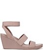 Color:Thistle Purple - Image 2 - Ignite Nubuck Ankle Strap Casual Wedge Sandals