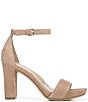 Color:Gingersnap Suede - Image 2 - Joy Ankle Strap Suede Square Toe Dress Sandals