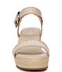Color:Beige Multi - Image 6 - Stella Fabric Platform Espadrille Wedge Sandals