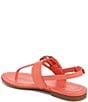 Color:Apricot Blush - Image 4 - Taylor Leather Slingback Buckle T-Strap Casual Sandals