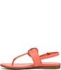 Color:Apricot Blush - Image 5 - Taylor Leather Slingback Buckle T-Strap Casual Sandals