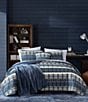 Color:Blue - Image 1 - Marina Cove Cotton Reversible Quilt And Bonus Set