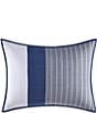 Color:Blue - Image 1 - Stripe Swale Reversible Pillow Sham