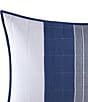 Color:Blue - Image 2 - Stripe Swale Reversible Pillow Sham