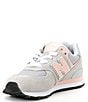 Color:Rain Cloud/Pink Haze - Image 4 - Girls' 574 Lifestyle Sneakers (Youth)