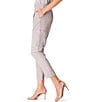 Color:French Linen - Image 4 - Woven Mid Rise Single Pleat Tapered Leg Cargo Pants
