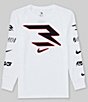 Color:White - Image 1 - Nike 3BRAND By Russell Wilson Big Boys 8-20 Long-Sleeve Graphic T-Shirt