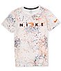 Color:White - Image 1 - Nike 3BRAND By Russell Wilson Big Boys 8-20 Short Sleeve Chalk Dust T-Shirt