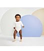 Color:Pale Ivory - Image 3 - Baby Essentials Long Sleeve 3-Pack Bodysuits