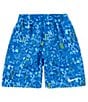 Color:Game Royal - Image 1 - Big Boys 8-20 Blender Printed 7#double; Inseam Volley Swim Trunk