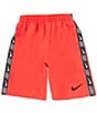 Color:University Red - Image 1 - Big Boys 8-20 Logo Tap Lap 7#double; Inseam Volley Shorts